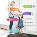 Growth Chart for Kids by Baby Proof - Measuring Height Chart and Kids Decor! Meaningful Memories Through Kid Size Chart Measurement. Pastel Arrows Growth Chart Ruler for Wall with Wooden Keepsake Box