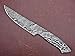 ColdLand Damascus Knife Blank Blade Hand Forged for Hunting Knife Making Supplies, Skinner Blank