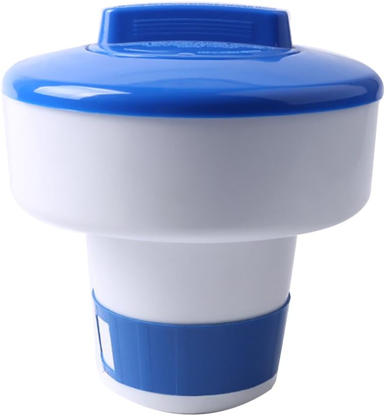 BESTOMZ 8 Inch Swimming Pool Chemical Dispenser Floating Pill Holder Storage Case Tablet Auto-Supplier Paddling Pools 5inch