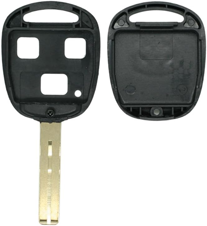 BROVACS Replacement Key Shell Compatible with TOYOTA LEXUS 3 Button Keyless Entry Remote Key Case Fob Length 39mm Uncut Blade TOY48 PG414LBS - Image 3