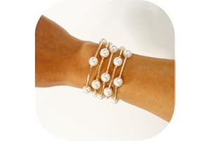 Elegance 11 designs 10mm Crystal White Pearl Blessing Bracelet