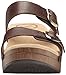 Dansko Women's Sophie Flat Sandal, Teak Vintage Pull up, 40 EU/9.5-10 M US
