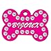 Swarovski Crystals Pet ID Tags (Bone Pink)