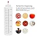 12 Pack 8 oz 240 ml Plastic Squeeze Condiment Bottles with Scale & Red Tip Cap,BPA-Free Squirt Bottles for Cookie Decorating,Sauces,ketchup,Salad,Arts and Crafts!