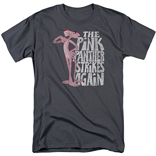 Mgm Men's Pink Panther T-shirt XX-Large Grey