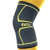 Ultimate Knee Compression Support Sleeve – Flexible Breathable Knee Brace For Running, Sports & Fitness, Crossfit, Arthritis, Promotes Pain Relief & Muscle Recovery