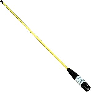 Outdoor Dog Supply Whippy 14" Extended Range Flexible Antenna (SMA-Standard Connection, Yellow)