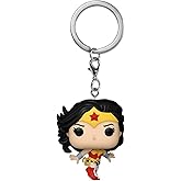 Funko POP! Keychain: DC New Classics - Wonder Woman - DC Comics | Official Superheroes Merch - Mini Figurine Keyring for Keys, Bags and Backpacks - Stocking Filler and Party Bag Gift