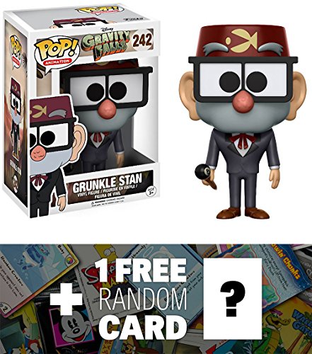 Grunkle Stan: Funko POP! Animation x Gravity Falls Vinyl Figure + 1 FREE Classic Disney Trading Card Bundle (12375)