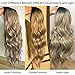 K'ryssma Ash Blonde Lace Front Wig Dark Roots Ombre Synthetic Wigs for Women Long Wavy Ombre Blonde Wig with Middle Part 22 Inches