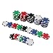 Doublefan Poker Chips Set, Heavy Duty 11.5 Gram Clay Poker Chips Set Texas Holdem Blackjack Gambling Chips Aluminum Case, Set of 200 Chips