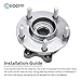 ECCPP HA590125 New Front Wheel Bearing Hub LH Driver RH Pass for Infiniti EX35 EX37 FX35 FX37 FX45 FX50 G25 G35 G37 M35 M37 M45 M56 2003-2018 AWD 5 Lug