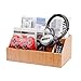 MobileVision Bamboo Media Storage Organizer Holder for Remote Controls, Video Games, Audio Accessories, Small Electronics Caddy & Office Organizer