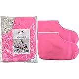 PanaÂ® Brand Reusable *PINK* Paraffin Wax Heat Therapy Spa Treatment Self Tanning Insulated Thermal Cloth Velcro Booties (Booties,Pink)