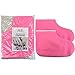 Pana® Brand Reusable *PINK* Paraffin Wax Heat Therapy Spa Treatment Self Tanning Insulated Thermal Cloth Velcro Booties (Booties,Pink)