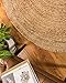 Natural Area Rugs - Round Jute Rug, Elsinore Collection, Hand Braided, Earth Friendly Natural Fiber Rug, Handmade & Reversible, Beige 5 ft