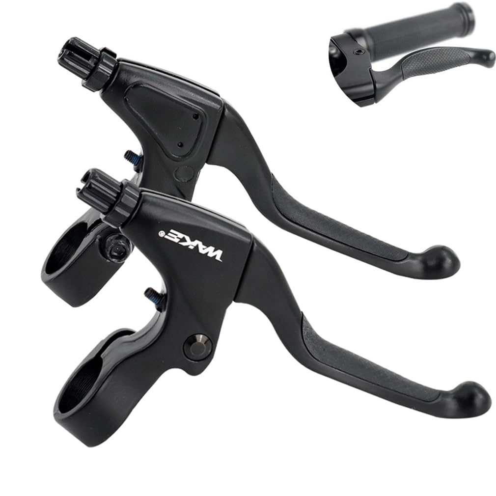 CYSKY Bicycle Brake Levers 1 Pair Aluminum Alloy Mountain Bike Brake Handles 4 Finger 2.2cm Diameter for Most Bicycle, Road Bike, MTB, BMX, Cycling