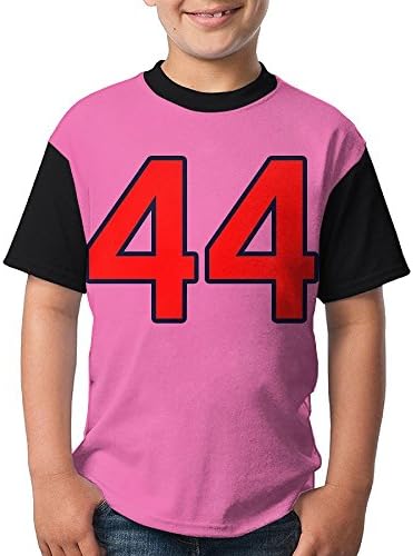 SIGOU Teenager's Raglan T-Shirt Number Forty-Four Red Sign 44 3D Digital Summer Short Sleeves Tees Top Fot Boys Girls