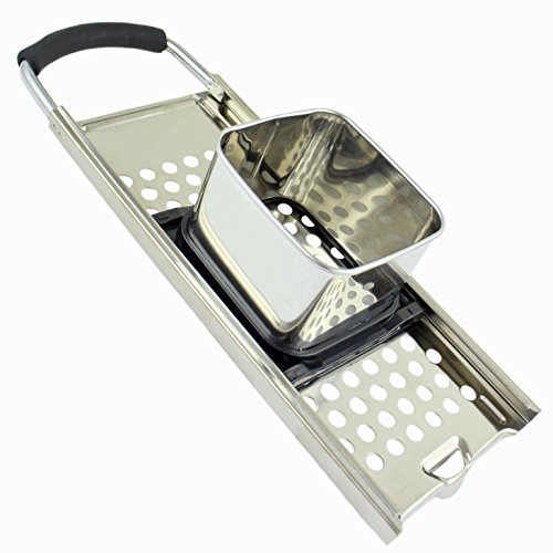 Zoie + Chloe Premium 18/10 Grade Stainless Steel Spaetzle Maker with Comfort Grip Handle