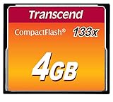 Transcend 4 GB 133X CompactFlash Memory Card TS4GCF133