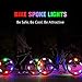 MACYWELL Bike Spoke Lights 6 Pack Led Bike Wheel Lights with Batteries Included Plus 6 Extra CR2032 Batteries Cycling Bicycle Decoration