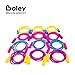 Boley Kids Jump Rope Set - 12 Pack, 7ft Durable Skipping Ropes with Non-Slip Handles for Boys & Girls, Fun Outdoor Activity, Assorted Vibrant Colors, Child-Safe Exercise Equipment