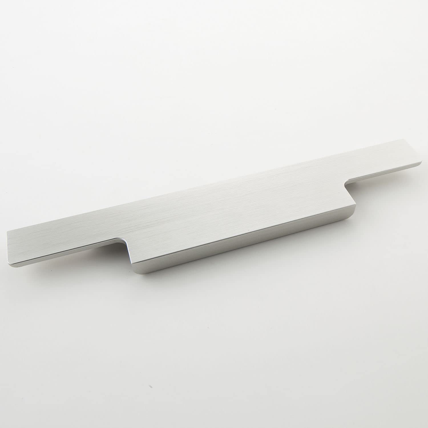 OBF AL 1802 0210 Grimme Akina Drawer Handle 180 mm Furniture Handle Aluminium Length 210 mm Stainless Steel Effect