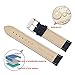Zeiger 22mm Swiss Army Waterproof Interchangeable Leather Wrist Replacement Watch Bands Strap Men Women Ladies fit All Watch (Black)