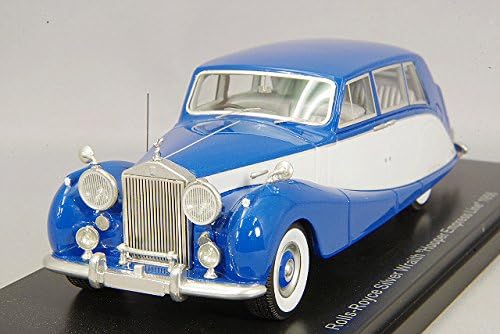 Rolls Royce silver Wraith Hooper Empress Line, blue/grey, RHD, 1956, Model Car,, Neo 1:43