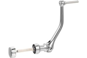 Generic Replacement Fishing Reel Handle Hexagonal Single Arm Metal Retrofit for Spinning and Baitcasting