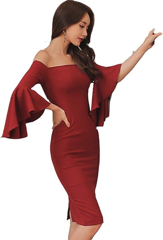 Amazon ドレス ワンピース パーティードレス 結婚式ドレス 結婚式 L パーティドレス お呼ばれドレス ニ次会 フォーマル フォーマルドレス ミセス 披露宴 Aライン 半袖 ファッション レディース レッド 大きいサイズ 大人 袖付き 結婚式 ワンピース チュニック 通販