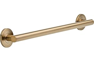 Delta Contemporary (1-Pack) 24" Shower Grab Bar Seniors ADA Compliant Champagne Bronze Bathroom Safety Handle for Shower, Bathtub | Wall Mounted 450 lb Capacity Balance Assist, Grip Bar 41824-CZ