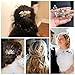 AW BRIDAL Wedding Hair Clip Bridal Hair Pieces Hair Combs for Women Pearl Hair Barrettes Wedding Hair Accessories for Brides (Gold)