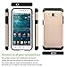 Galaxy Grand Prime Case, Samsung Galaxy Grand Prime Case, AnoKe [Shock Absorption Shockproof] Silicone Hard Rubber Hybrid Dual Layer Heavy Duty Defender Protective Cover For Samsung G5308(Armor Gold)