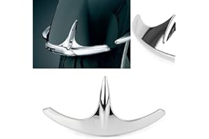 GZYF ABS Plastic Chrome Motorcycle Front Fender Fairing Tip Trim Decorative Accessories Fits for Honda Goldwing GL1800 2001-2017 / Goldwing F6B 2014-2017 / Valkyrie 2014-2017