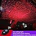 Car USB Atmosphere Ambient Star Light car interior lights LED decorative armrest box car roof full star projection laser car interior atmosphere lights The wireless remote control(Red-Light)...