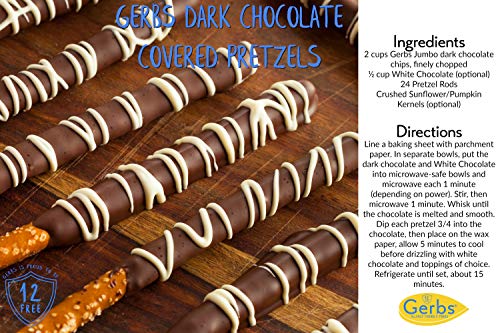 Gerbs Mini Dark Chocolate Chips, 2 LBS (semi-sweet) - Top 14 Food Allergen Free & NON GMO - Product of Canada