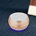 Pairy Portable Bluetooth Speakers with Hands-free Function for iPhone/iPad/PC and More (Gold)