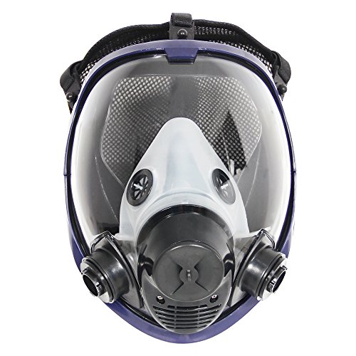 Three-In-One Function Supplied Air Fed Respirator System & Full Face Gas Mask, FDA Tested, Breathe Easily, Don't Need Cartridge, Mask Included