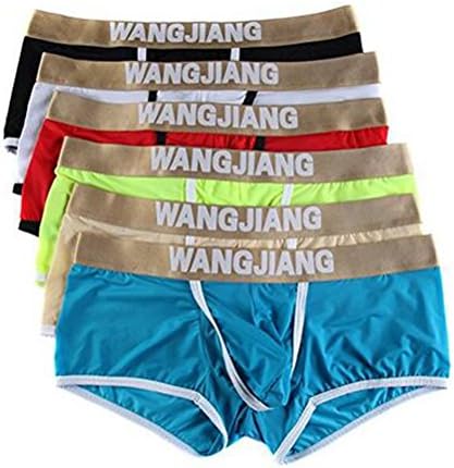Ruideng Men's Sexy Underwear Separate Pouches Boxers Brief 6-pack (US Large / Tag XL(Waist:35.0"-37.0"))