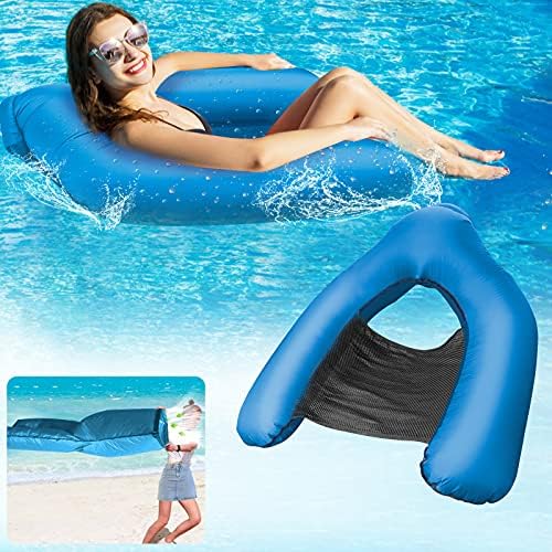 Inflatable Pool Floats for Adults, No Pump Required Swimming Pool
