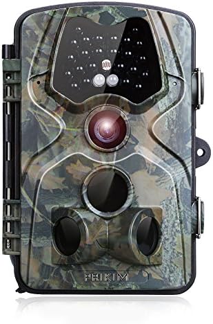 PRIKIM Trail Game Camera 1080P 12MP HD Infrared Wildlife Camera with Night Vision Motion Activated 2.4" LCD Screen IP66 Weatherproof Max Support 32GB SD Card DN3
