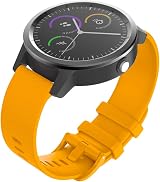 ISABAKE 20mm Silicone Watch Strap for Garmin Vivoactive 6/5/3 Forerunner view 2