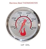 BBQ funland 1.8 inch Heat Indicator Replacement for various Char-Broil Brand models