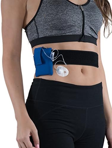 Athletic Insulin Pump Case with Strap for Medtronic 530G (L Waist, Blue)