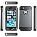 iPhone 5S Case, SUPCASE Water Resist Full-Body Rugged Case with Built-in Screen Protector for Apple iPhone 5S/5 - Retail Packaging - Space Gray/Silver/Gold