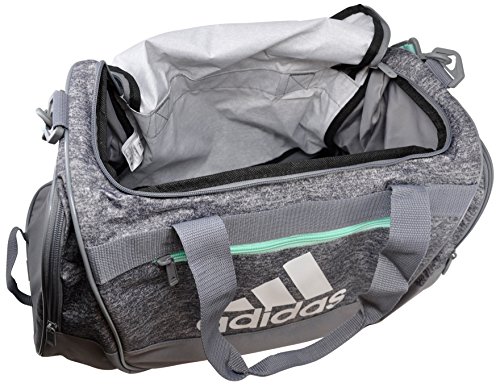 adidas Defender III Duffel Bag, Small (Onix Jersey/Grey/Easy Green/White)