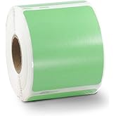 BETCKEY Colored Labels Compatible with Dymo 30324 (2-1/8" x 2-3/4") Large Multipurpose Labels, Compatible for Dymo LabelWriter Thermal 450, 4XL & Zebra Desktop Printers [1 Roll, Green]