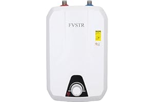 FVSTR 110V-120V 1.5Kw Small Under Sink Tank 2.16Gallon Water Heater Hot Storage,Mini Instant Electric RV TR Trailer Kitchen C