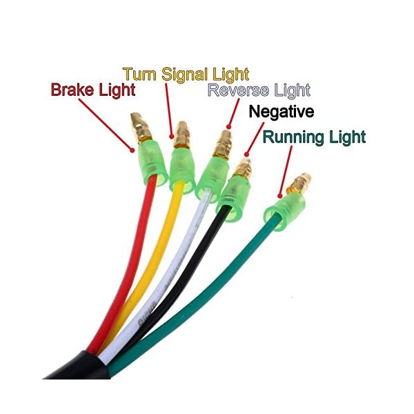 20-LED-Trailer-Tail-Lights-Glamouric-Brake-Rear-Lights-Turn-Signal-Reverse-Lamp-3W-IP65-Waterproof-RV-Stop-taillights-Red-Amber-White-for-Cars-Boats-Trucks-Pack-of-2